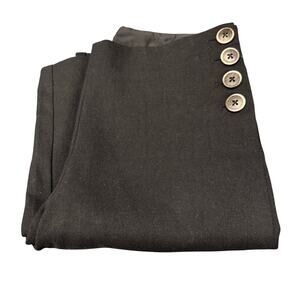 Elevenses Brighton Pants Womens 2 (30x32 ACTUAL) Black Flare Slacks Anthro